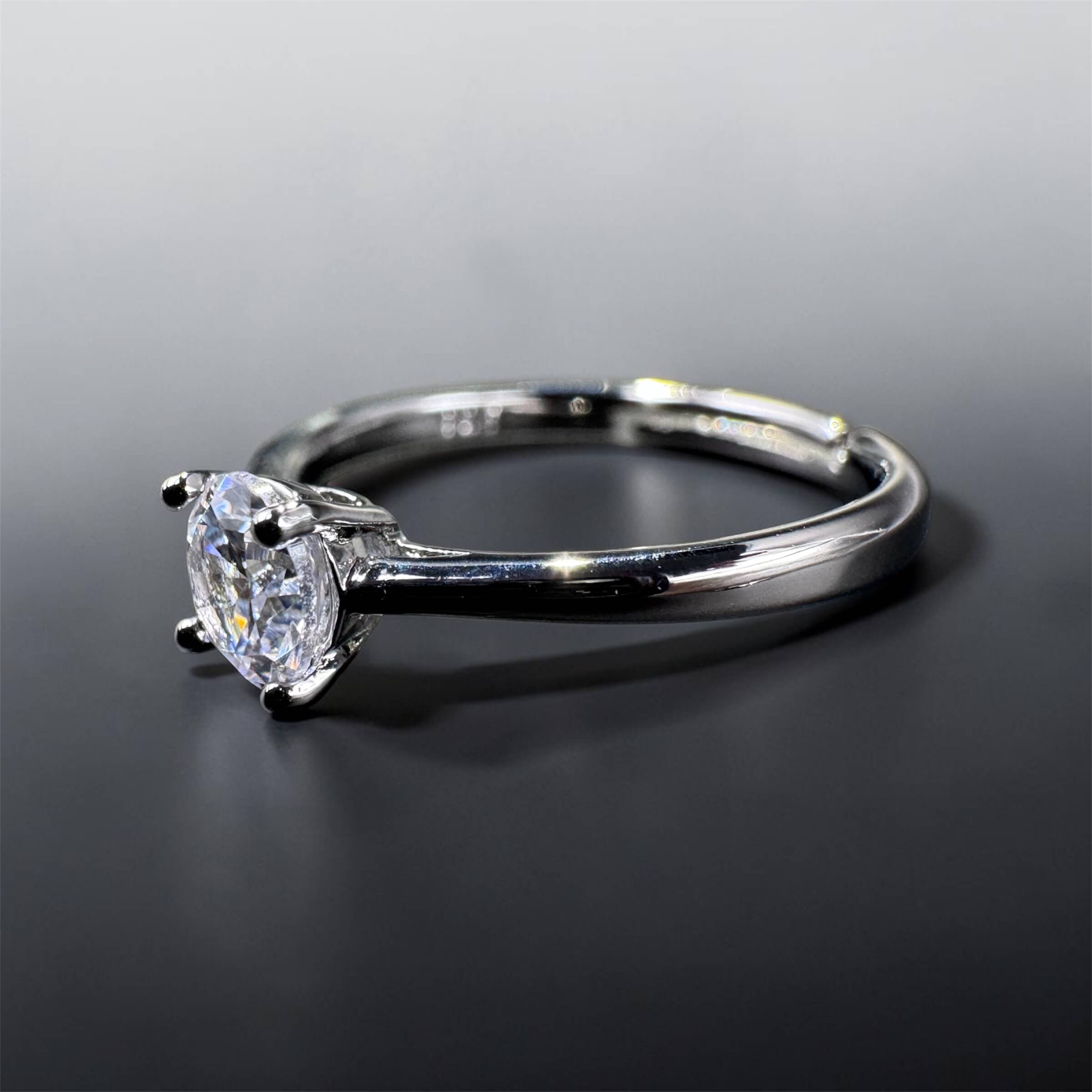 Anillo de Compromiso de Plata .925 Eurídice: Promesa Eterna